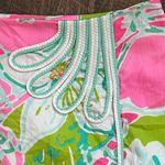 Lilly Pulitzer Dont Give A Cluck Jasmine Skort Size 10 pink Tropical 100% Cotton Photo 1