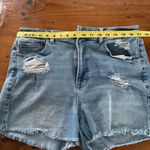 American Eagle outfitters Sz 14 denim curvy
high waist distressed shorts Photo 5