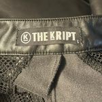 The Kript  Faux Leather Open Fish Net Panels Straight Leg Pant Large 31.5 Inch Inseam Photo 9