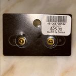 Chico's  Women Gold‎ Tone Faux Pearl Arie Dangle Drop Earring NWT Photo 4