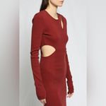 The Range  NYC x Intermix mass ribbed carved maxi dress NWT berry Photo 5