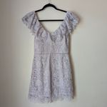 Saylor  Adwoa Lilac Floral Lace Mini Dress Sz S Photo 11