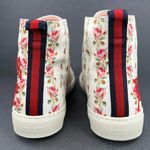 Gucci  Major Blind For Love Rose Serie Print Satin High Top Floral Sneakers EU 40 Photo 6