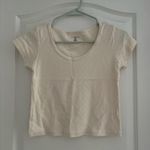 Brandy Melville  Yellow Heart Baby Tee Photo 0