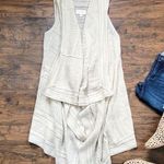 Anthropologie Angel of the North • Lua Pointelle Knit cardigan vest open drape Photo 0