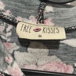 Free Kisses  summer black floral sleeveless hoodie tank top tunic Photo 2
