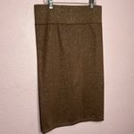 Aerie Seamless Shine Midi Skirt In Gold. Size M Photo 2