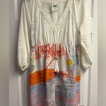 Anthropologie  Mermaid Cotton/ Silk Blend Swim Cover/ Dress Size Medium Photo 0