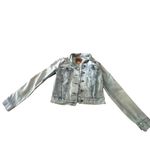 Levi's Denim Jacket Light Wash Cropped Heart Detail Casual Cute Photo 1