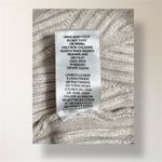 Elie Tahari New  M Beige Ribbed knit V Neck Puff Sleeve Pullover Sweater Holiday Photo 7