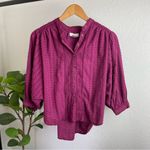 Anthropologie Pilcro The Tavi Buttondown Bohemian Top Size XSP Photo 2