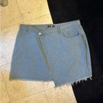 Boohoo  Denim Wrap Skirt Plus Photo 0