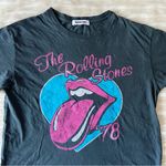 Free People Black Pink Blue Rolling Stones 78 Ticket Boyfriend Oversized T-Shirt Photo 35