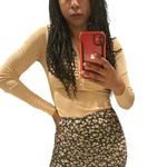 Rabbit Rose black multi floral ruched midi skirt Photo 1