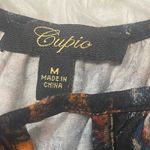 cupio  chevron multi color cold shoulder top shirt woman’s medium Photo 5