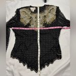 Laurence Kazar NWT Vintage Silk Beaded Mesh Top Blouse Art Deco Glam Photo 8