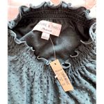 Madewell NWT Texture & Thread Mock Neck Ruffle Blouse Size S Photo 3