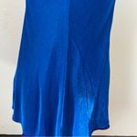Vintage 90s Blue Reversible Cocktail Dress Size 8 Photo 8