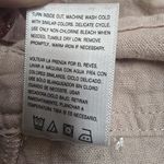 WallFlower Womens Overalls Shortalls Pink Linen‎ Rayon Blend Size Small Tan Photo 7