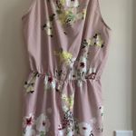 SheIn Pink Floral Romper Photo 0