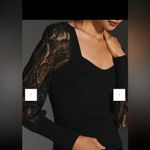 Anthropologie  Black Lace Sweater. Size XL Photo 1