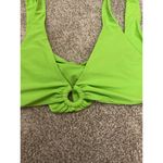 Lovers + Friends  I Got Options Lime Green Bikini Wrap Top, L Photo 3