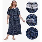 WBQ Nightgown for Women Plus Size House Dress Nightgown SZ XXXXL Photo 1