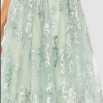 Mac Duggal 20978 Green Embroidered Cap Sleeve A Line Dress Photo 1