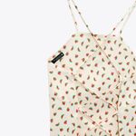 ZARA NWT   SATIN EFFECT CROP TOP Bloggers Fav Watermelon Print Tie Back Photo 7
