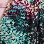 Poetry RUFFLE TUBE TOP STRAPLESS ASYMMETRIC BOLD WATERCOLOR ABSTRACT DRESS SMALL Photo 3