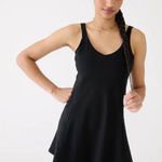 J.Crew NWT  CloudStretch V-Neck Sports Dress in Black - Size L Photo 0