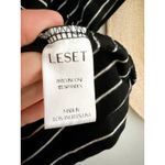 LESET | Amber Black White Stripe Crop Tee | Sz S Photo 3