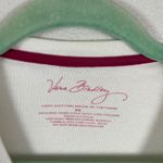 Vera Bradley Y2K Baby Tee Long Sleeve T Shirt White Floral Crew Neck Women XS Photo 5