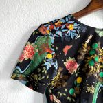 We are HAH Womens Bikini Top Black Floral Reversible Tie Front or Back Size XS Photo 7