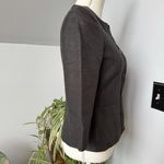 Max Mara Womens Sz 4 Crew Neck Black Short Lined Blazer Jacket Designer Luxury Photo 5