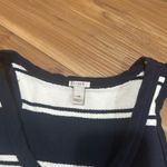 J.Crew  Navy and White Striped Mini Tank Dress Size XS Photo 1