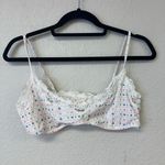 SKIMS  Fits Everybody Lace Scoop Bralette Opal fair isle logo Photo 2