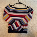 Striped crop long sleeve Multi Photo 1
