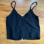 Madewell silk button down cami in black size 6 Photo 1