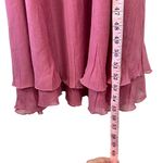 Komarov Sz XS/S Women's Mauve Pink Vneck Pleated Skirt Sleeveless Maxi Dress Photo 9