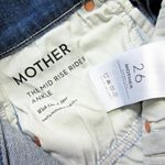 NWT Mother Mid Rise Rider Ankle in Wish On A Star Crop Stretch Jeans 26 Blue Photo 3