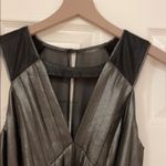 BCBGeneration BCBG Gun metal metalic pleated maxi dress. Xs Photo 6