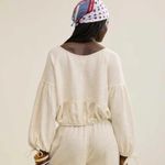 Aerie  Ivory White Endless Summer Cropped Sweatshirt Photo 2