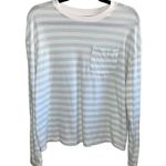 A New Day  Mint Green & White Striped Long Sleeve Tee Shirt Photo 0