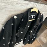 Gianni Bini Size XL Daisy Black Floral Women's Oversized Jean Jacket Photo 1