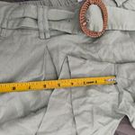 Sigrid Olsen  100% linen sage green belted shorts Photo 3