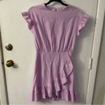 None Lilac Purple Asymmetrical Ruffle Wrap Dress S Pastel Coquette Girl Rainbow Twee Photo 2