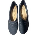 Clarks Women's Cora Edge Black Leather Lifestyle Slip-On Loafers Shoes Size 9 Photo 5