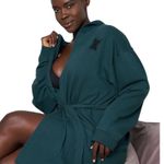 Savagexfenty NEW Savage X Fenty Hunter Green Savage Showgirl Short Robe Photo 1