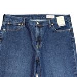 Gap 90s Straight High Rise Women Jeans Dark Wash Low Stretch Size 34/18R Photo 1